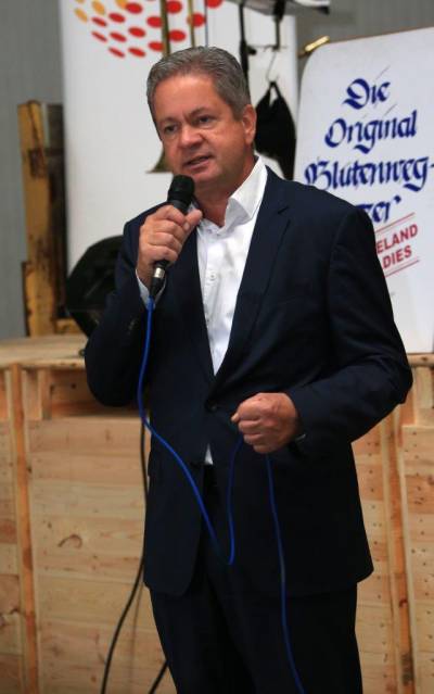 Matthias Wilkes bei der Begrung