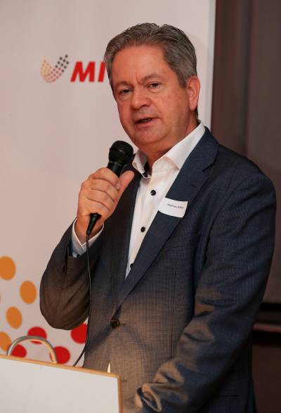 MIT-Kreisvorsitzender Matthias Wilkes freute sich über den großen Zuspruch für die politische Veranstaltung.