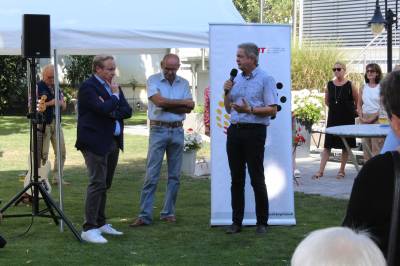 Begrung durch Matthias Wilkes, Landrat a. D. Kreisvorsitzender der MIT Bergstrae und Bezirksvorsitzender der MIT Sdhessen.