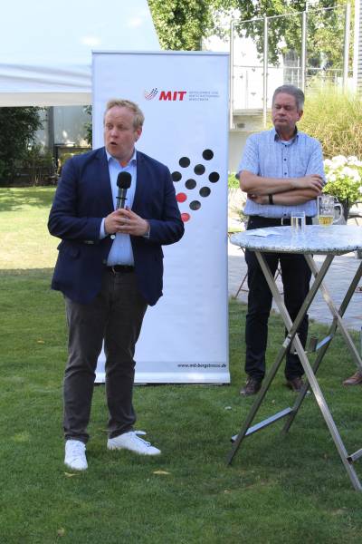 Bundesvorsitzenden der Jungen Union, Tilmann Kuban, hielt die Festredner beim Sommerfest 2022 der MIT-Bergstrae.