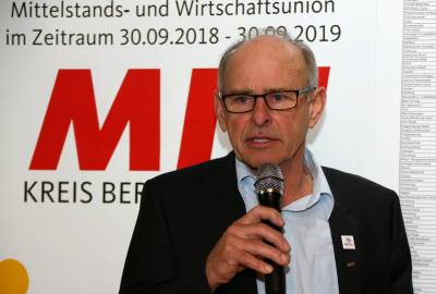 Neujahrsempfang 2020 - Werner Hartmann, Ehrenvorsitzender der MIT Bergstraße 