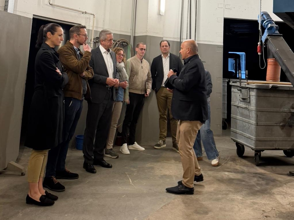 Vorstand der MIT-Bergstra�e bei der IGENA in Wald-Michelbach zu Besuch